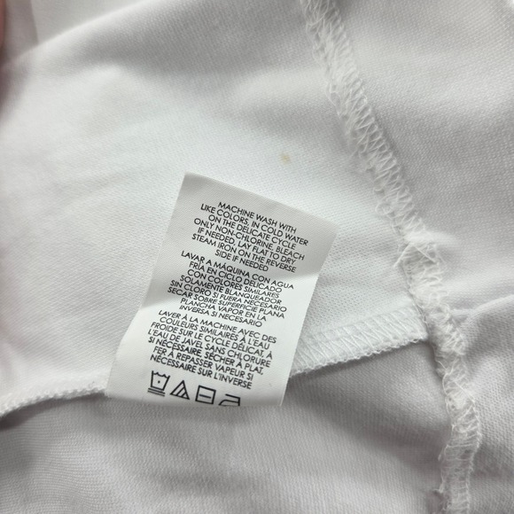 Cabi Womens Indulge Tunic Top Medium Ivory Layered V-Neck Lightweight Drape - Picture 12 of 13